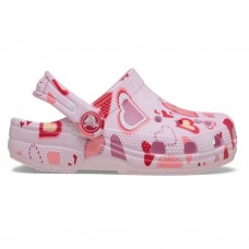 Crocs Classic VDay Clog παιδικό σαμπό Κ 209754-7CI  ροζ